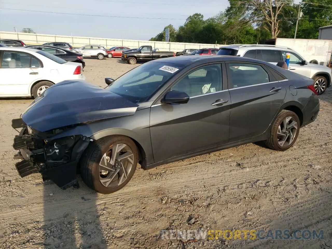 1 Photograph of a damaged car KMHLS4DG6RU688738 HYUNDAI ELANTRA 2024