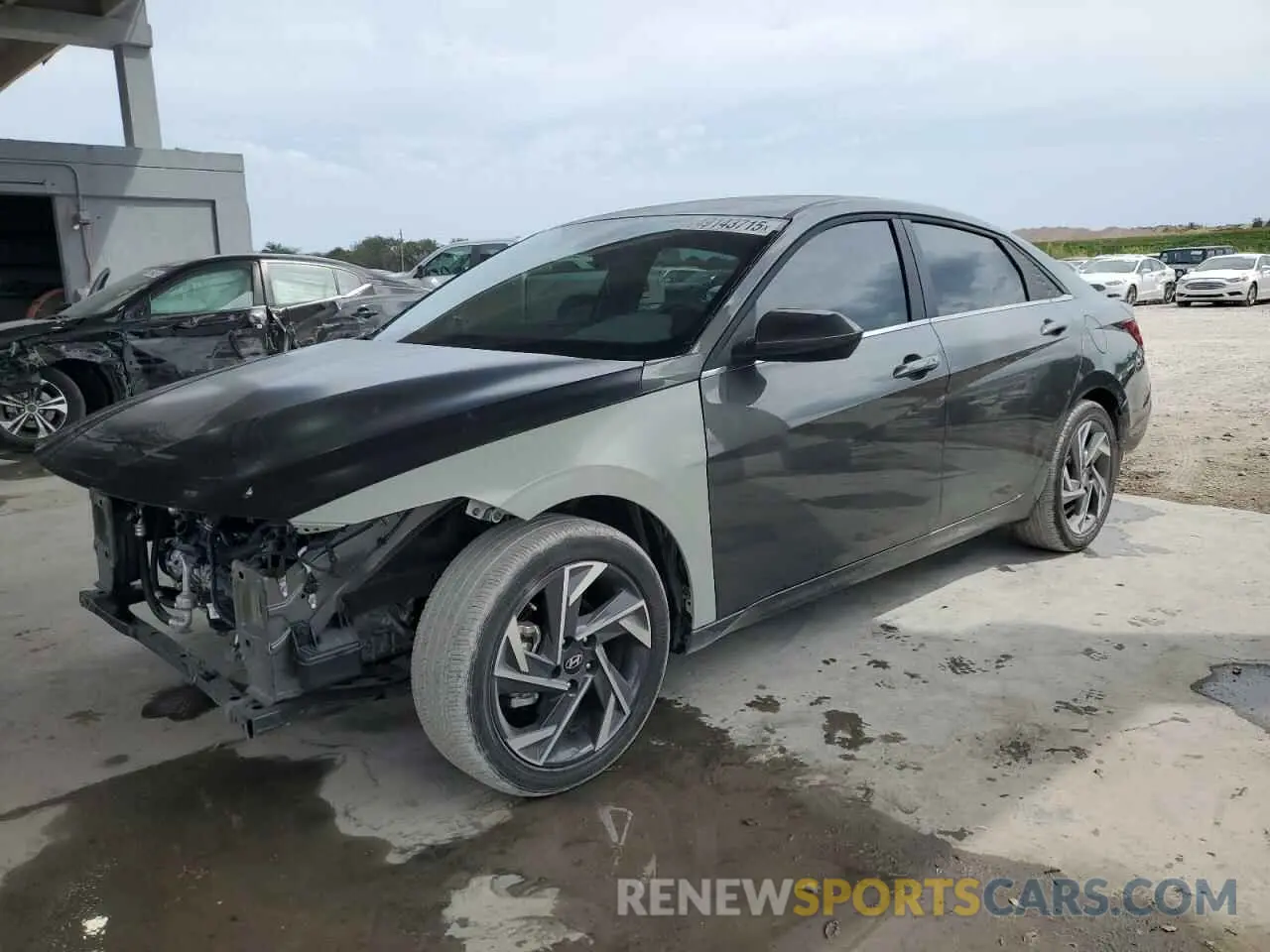 1 Photograph of a damaged car KMHLS4DG6RU805105 HYUNDAI ELANTRA 2024