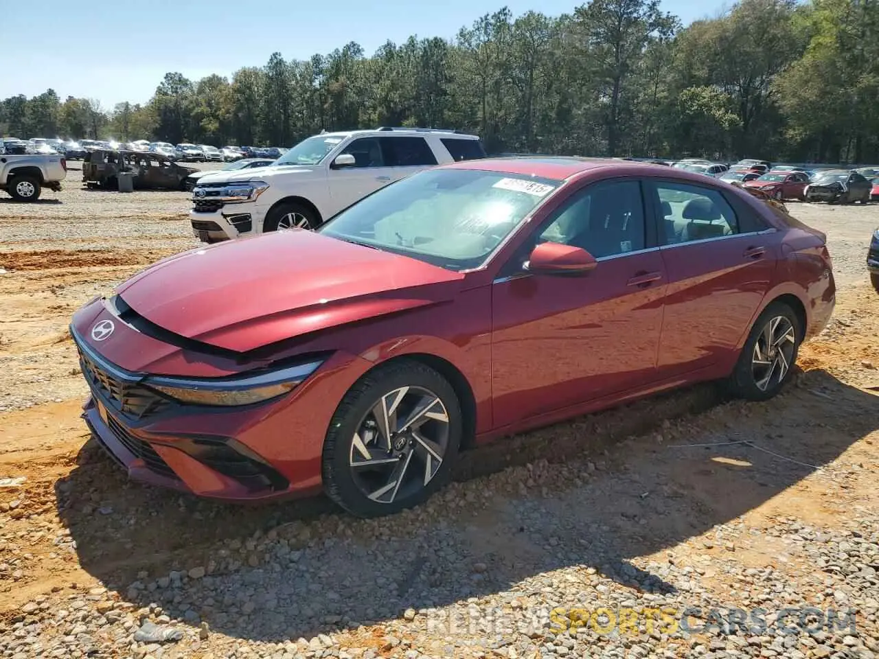 1 Photograph of a damaged car KMHLS4DG6RU836192 HYUNDAI ELANTRA 2024