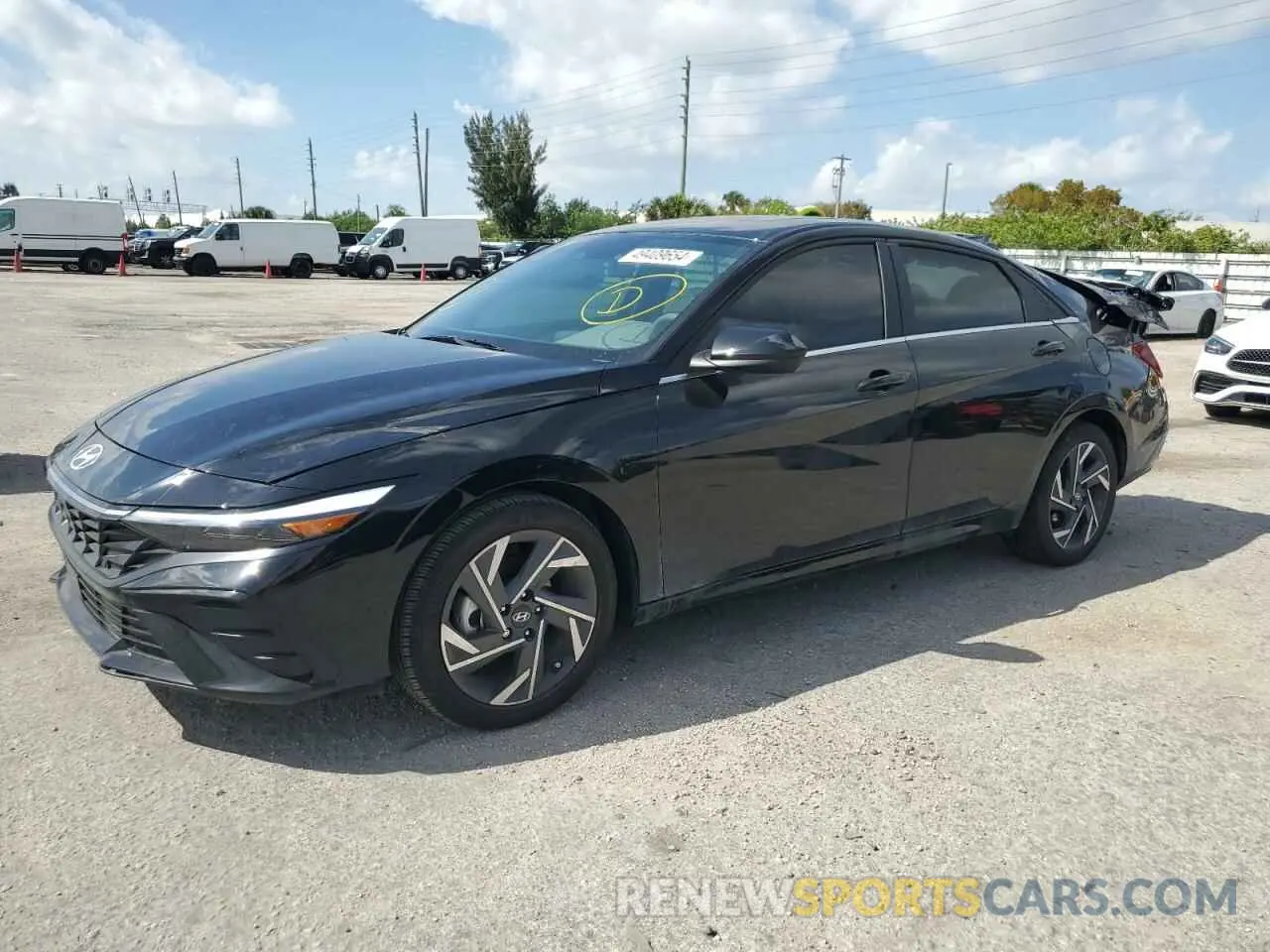 1 Photograph of a damaged car KMHLS4DG7RU641279 HYUNDAI ELANTRA 2024