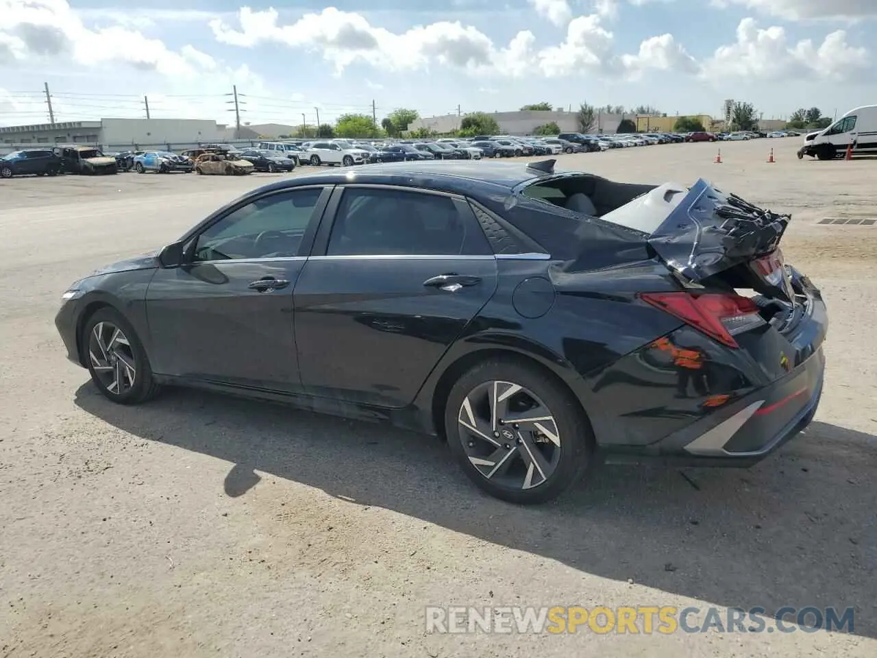 2 Photograph of a damaged car KMHLS4DG7RU641279 HYUNDAI ELANTRA 2024