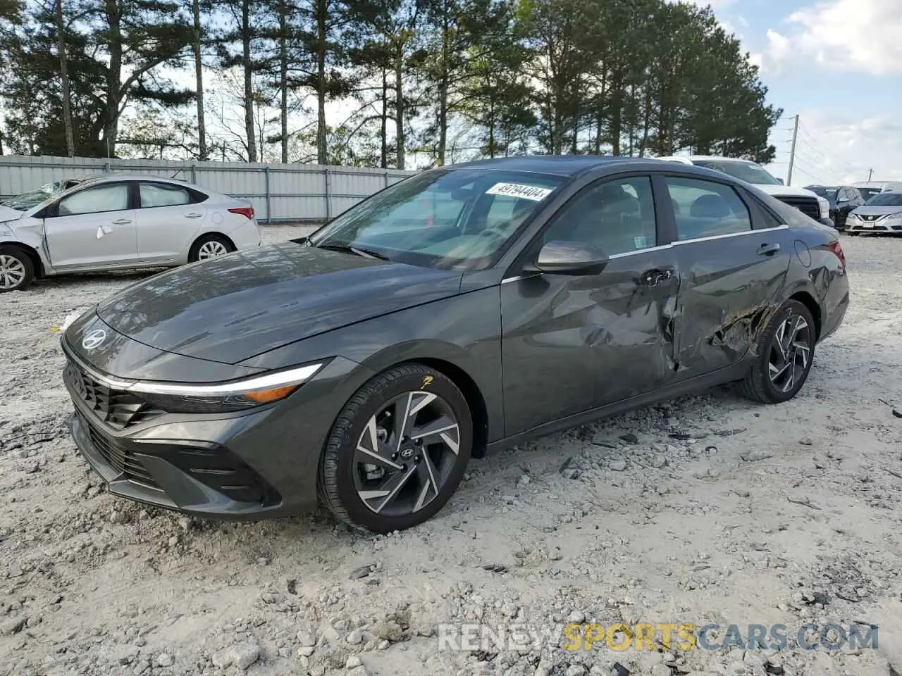 1 Photograph of a damaged car KMHLS4DG7RU688683 HYUNDAI ELANTRA 2024