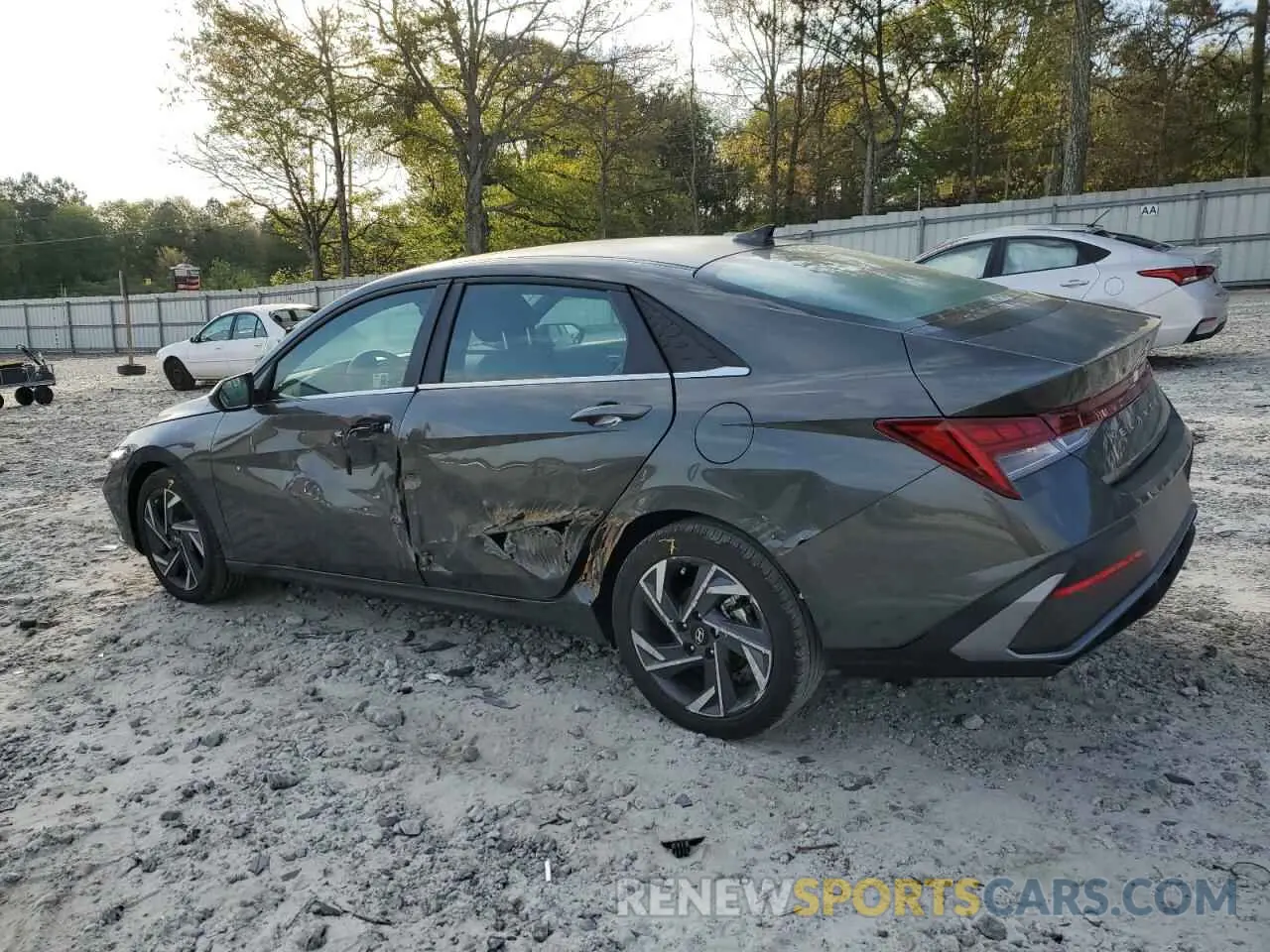 2 Photograph of a damaged car KMHLS4DG7RU688683 HYUNDAI ELANTRA 2024