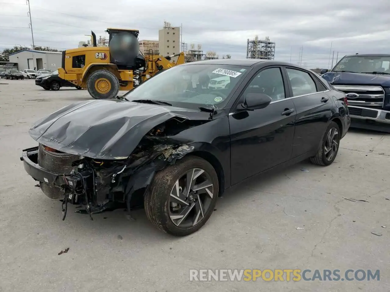 1 Photograph of a damaged car KMHLS4DG7RU698064 HYUNDAI ELANTRA 2024