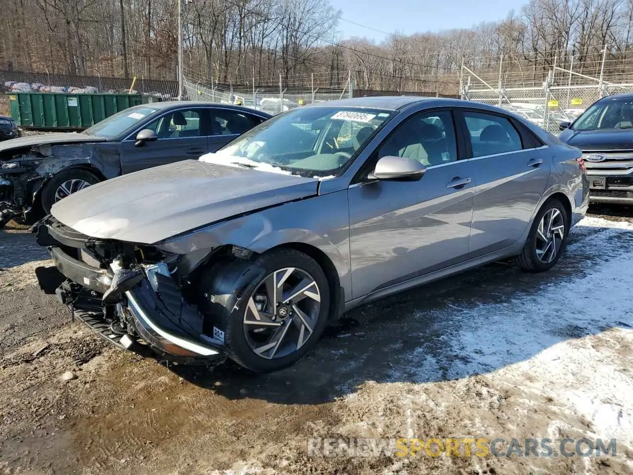 1 Photograph of a damaged car KMHLS4DG7RU749093 HYUNDAI ELANTRA 2024