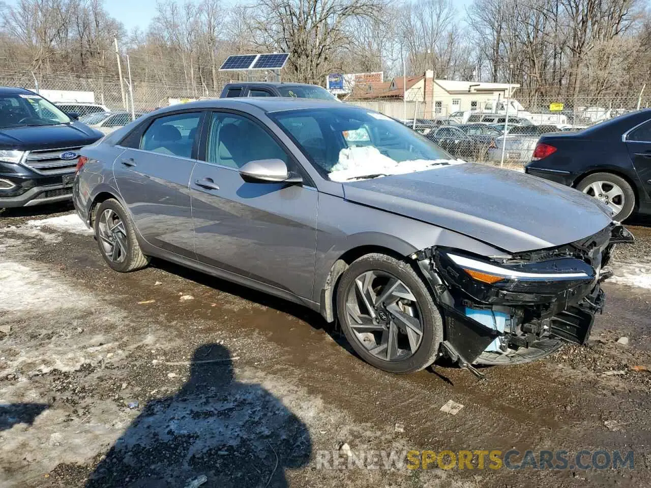 4 Photograph of a damaged car KMHLS4DG7RU749093 HYUNDAI ELANTRA 2024