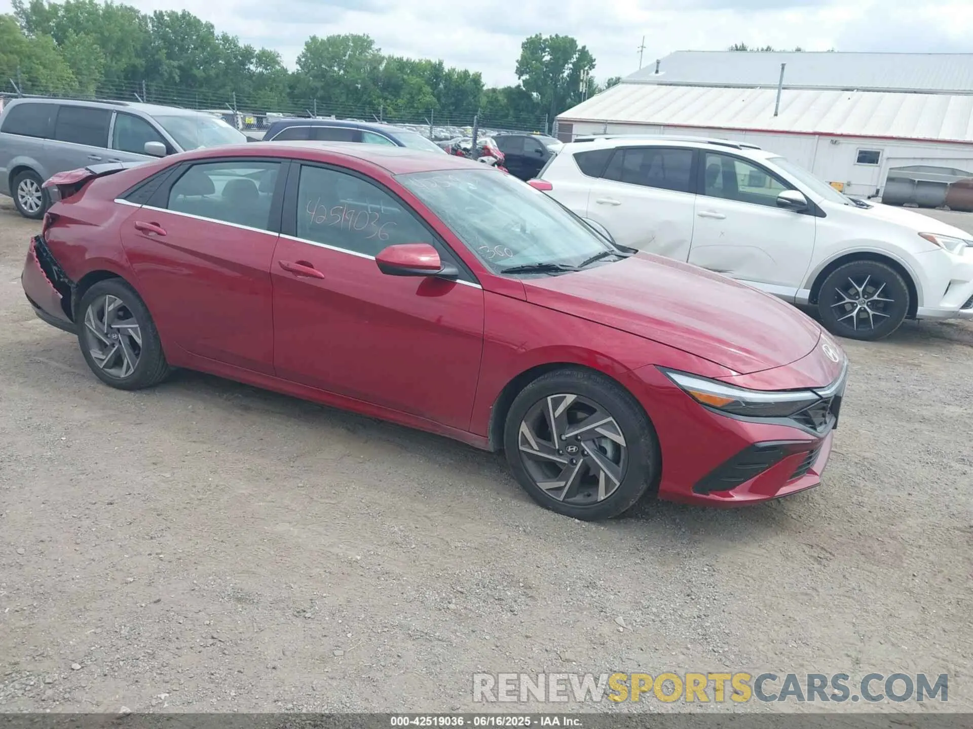 1 Photograph of a damaged car KMHLS4DG7RU753774 HYUNDAI ELANTRA 2024