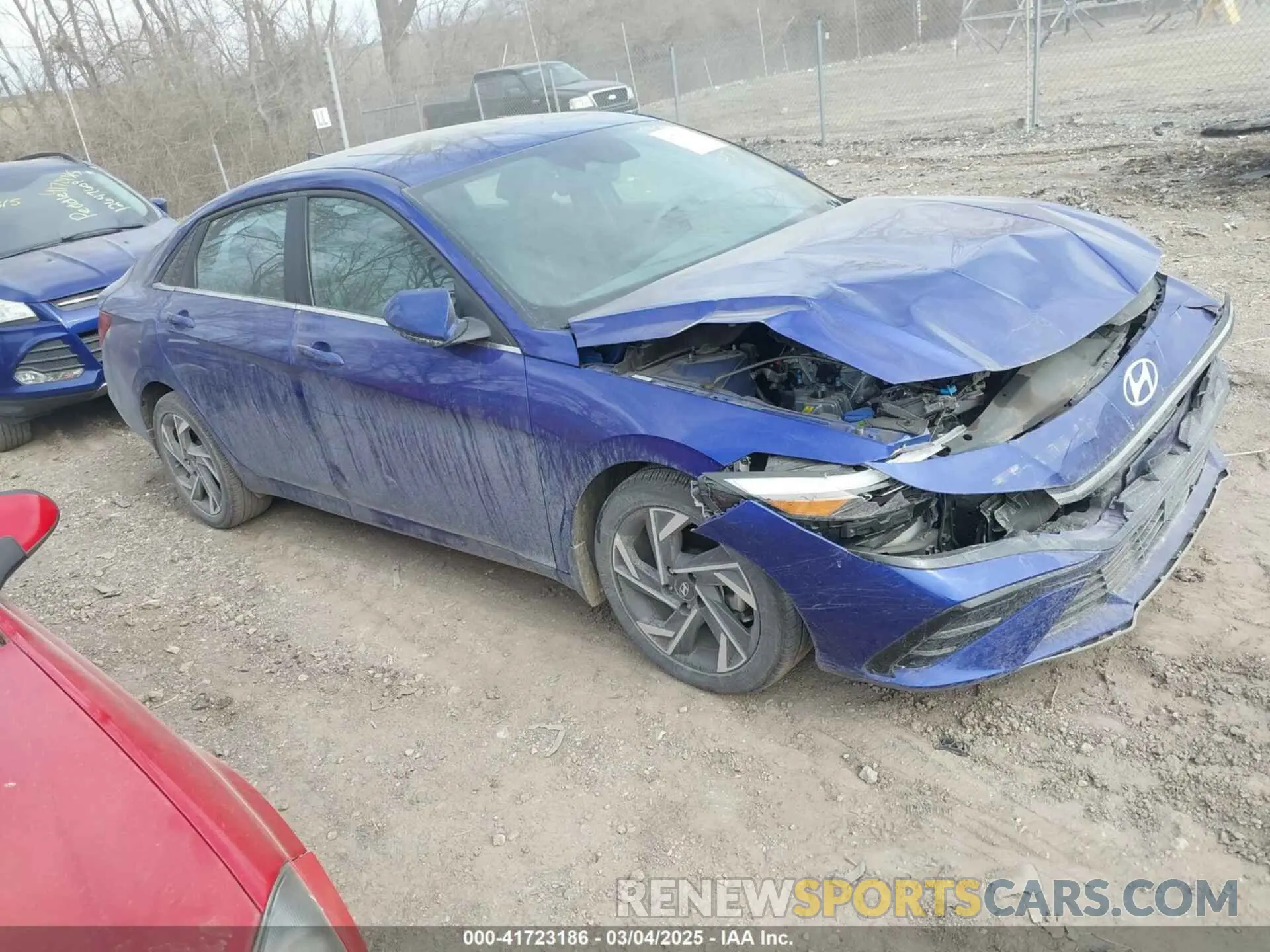 1 Photograph of a damaged car KMHLS4DG7RU789285 HYUNDAI ELANTRA 2024
