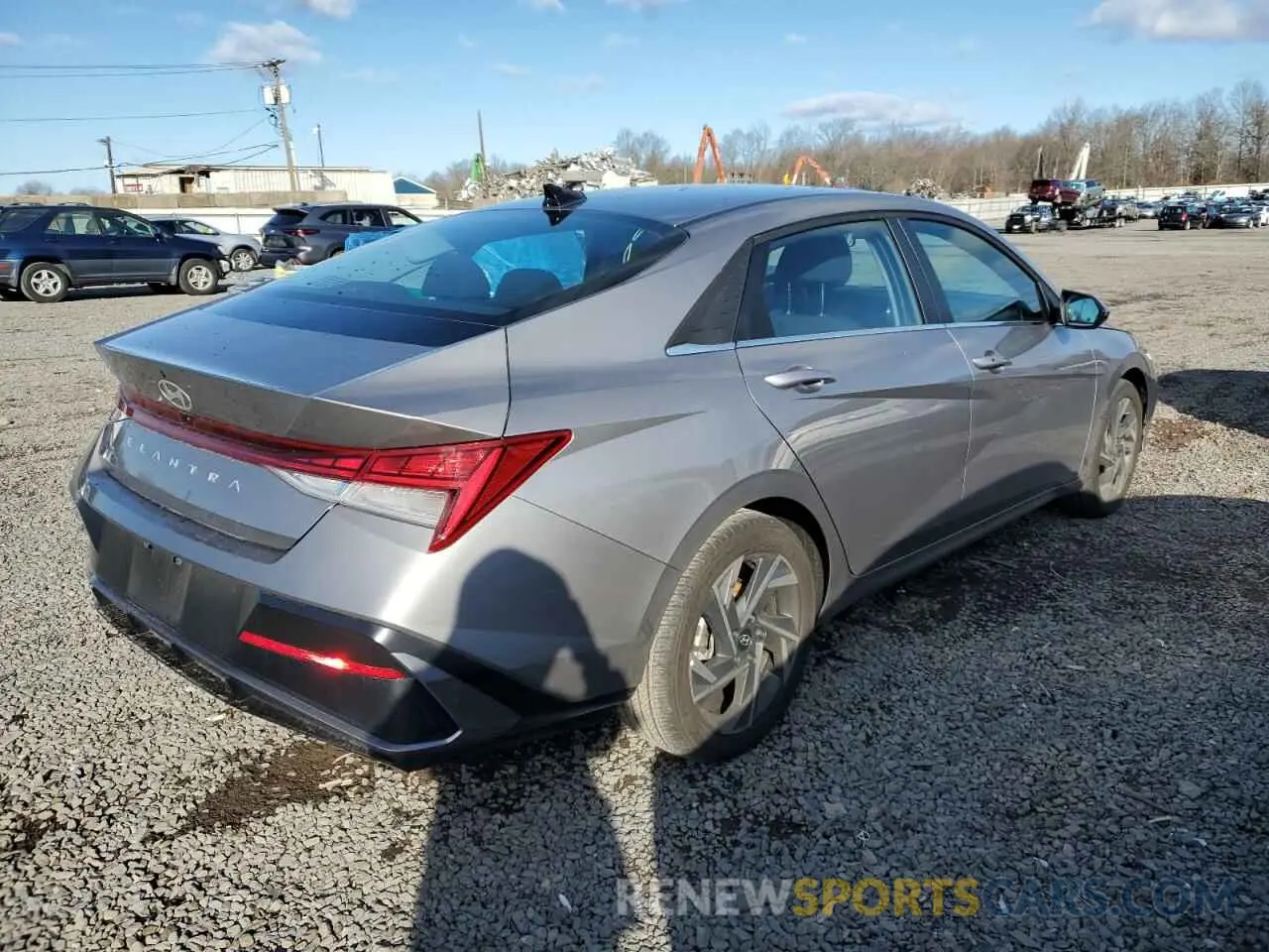 3 Photograph of a damaged car KMHLS4DG8RU767599 HYUNDAI ELANTRA 2024