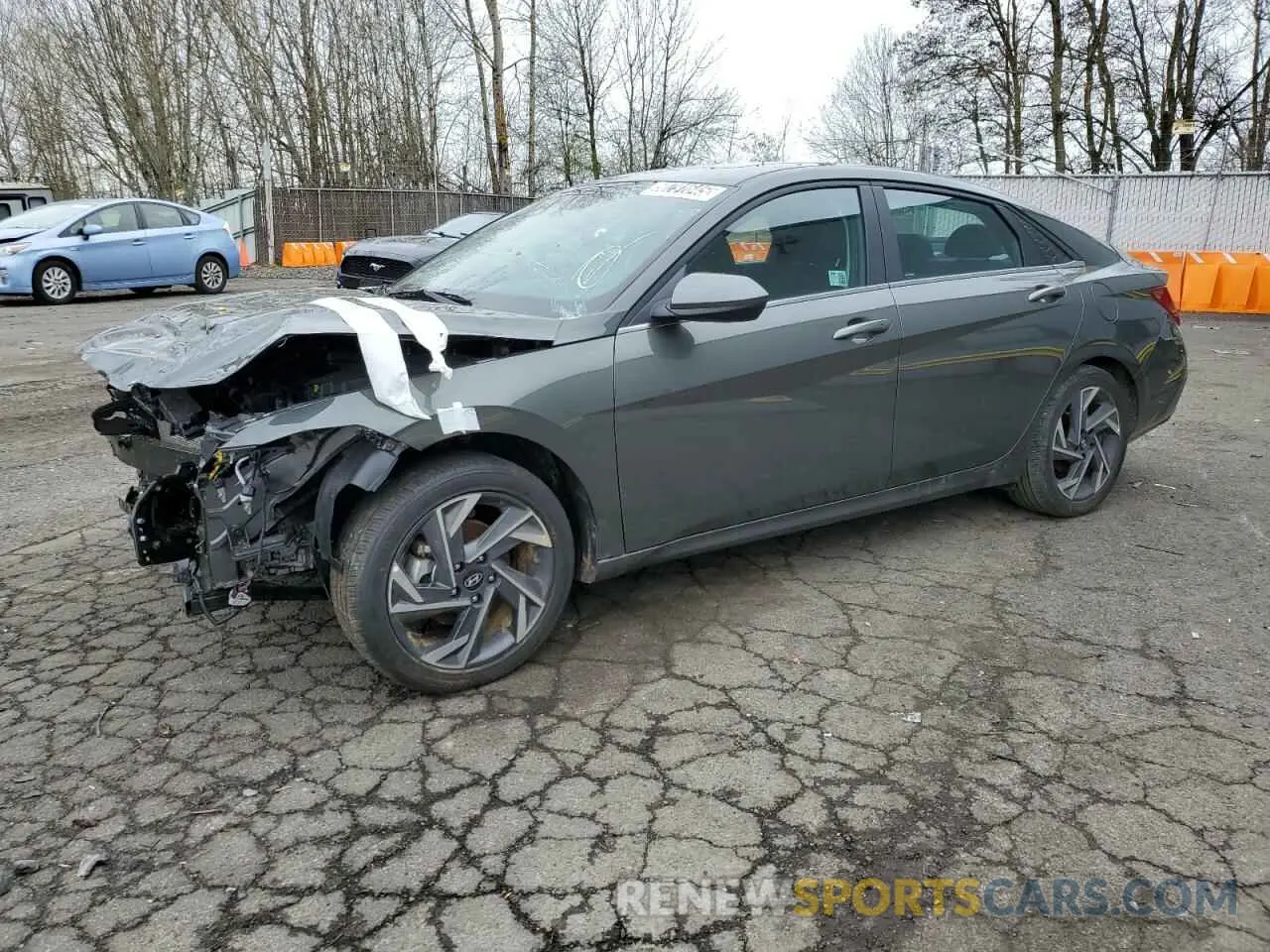 1 Photograph of a damaged car KMHLS4DG8RU771734 HYUNDAI ELANTRA 2024