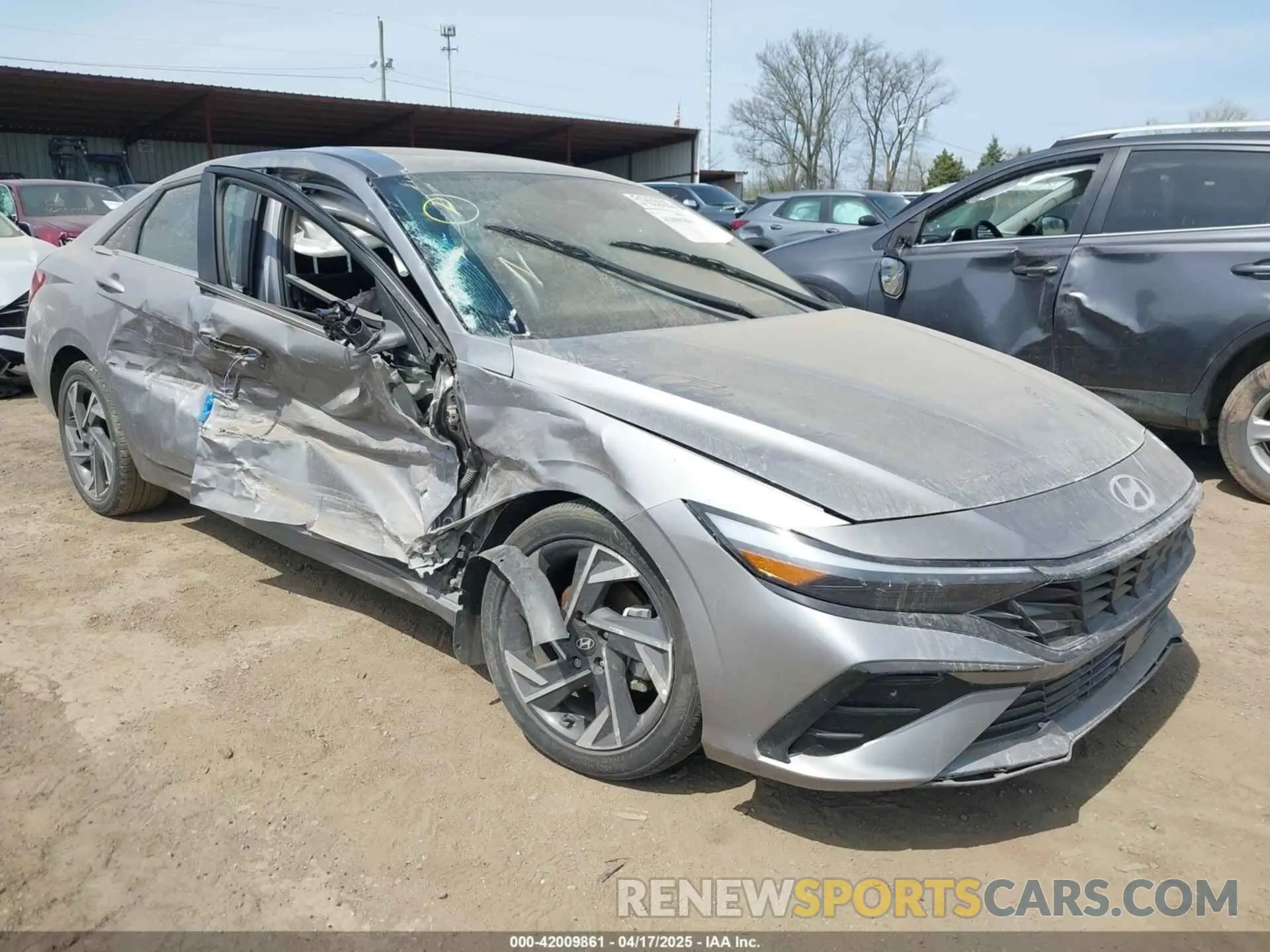 1 Photograph of a damaged car KMHLS4DG8RU844102 HYUNDAI ELANTRA 2024