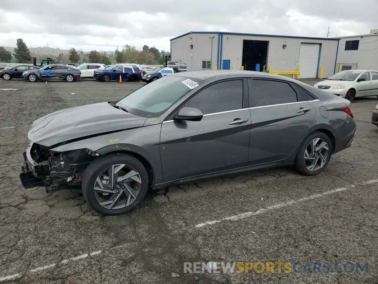 1 Photograph of a damaged car KMHLS4DG9RU691309 HYUNDAI ELANTRA 2024