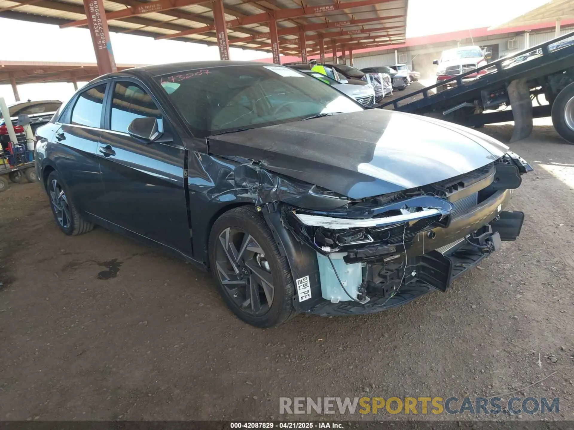 1 Photograph of a damaged car KMHLS4DGXRU673207 HYUNDAI ELANTRA 2024