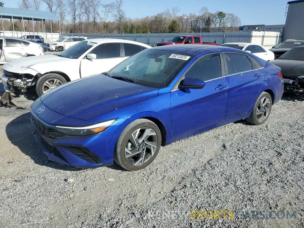 1 Photograph of a damaged car KMHLS4DGXRU689763 HYUNDAI ELANTRA 2024