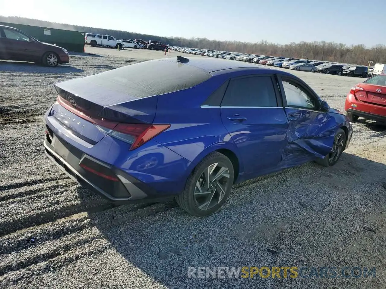 3 Photograph of a damaged car KMHLS4DGXRU689763 HYUNDAI ELANTRA 2024