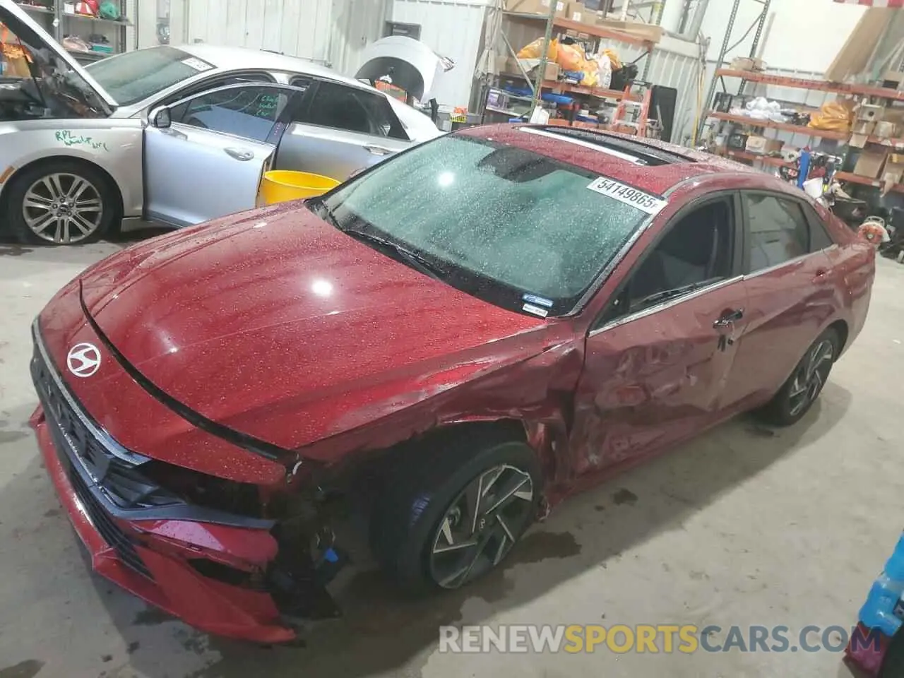 1 Photograph of a damaged car KMHLS4DGXRU699760 HYUNDAI ELANTRA 2024