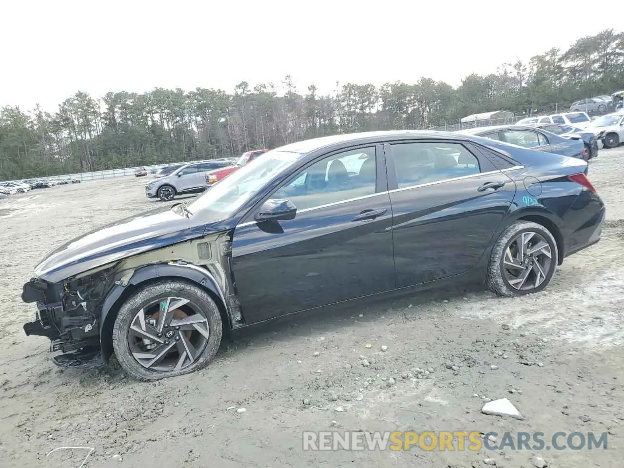 1 Photograph of a damaged car KMHLS4DGXRU707971 HYUNDAI ELANTRA 2024