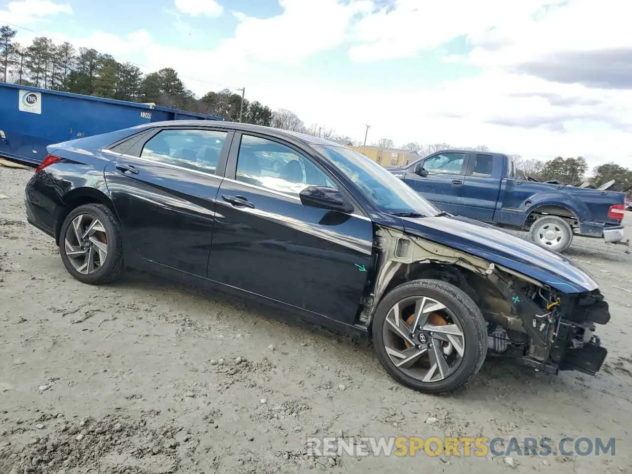 4 Photograph of a damaged car KMHLS4DGXRU707971 HYUNDAI ELANTRA 2024