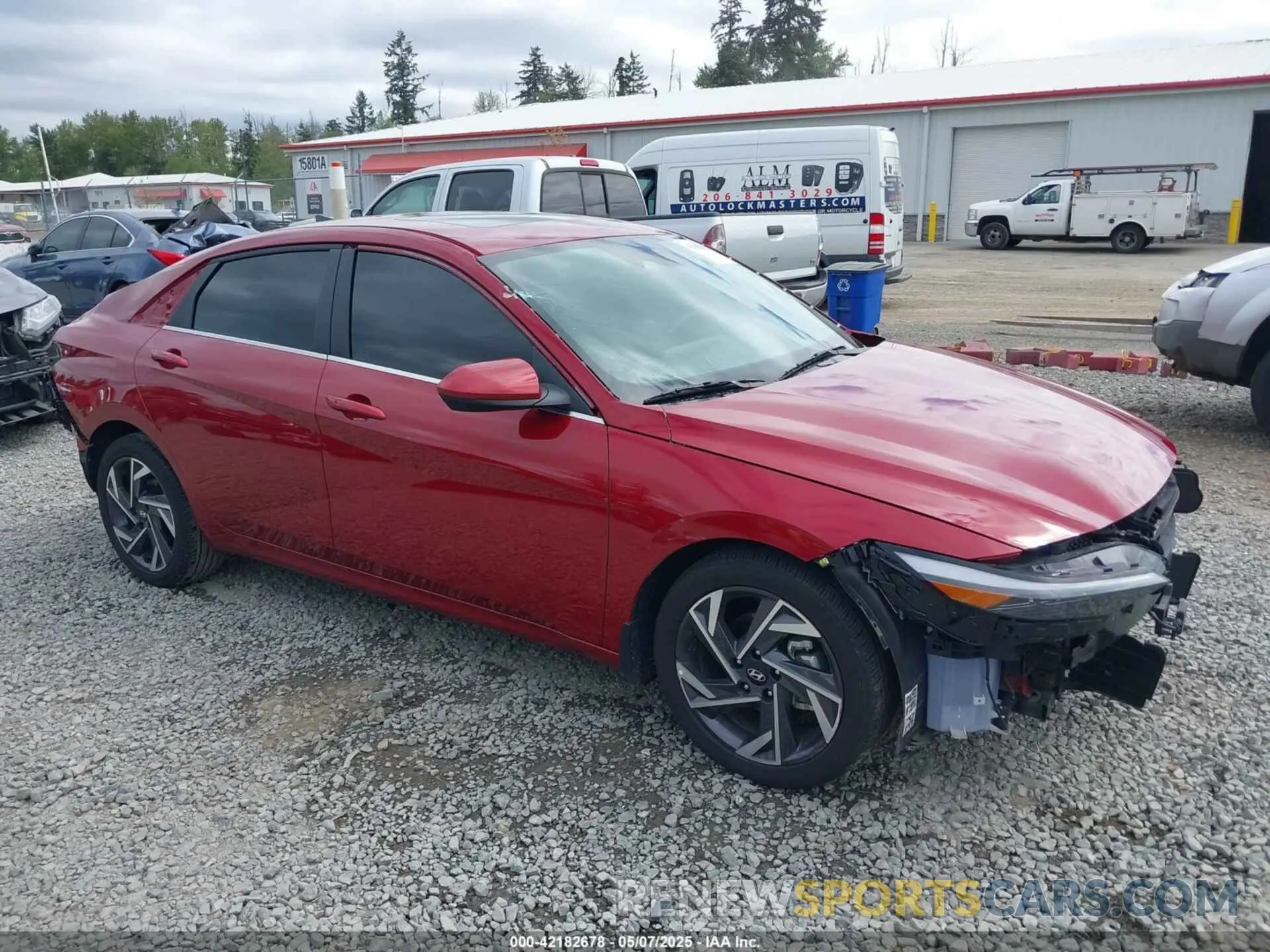1 Photograph of a damaged car KMHLS4DGXRU787577 HYUNDAI ELANTRA 2024