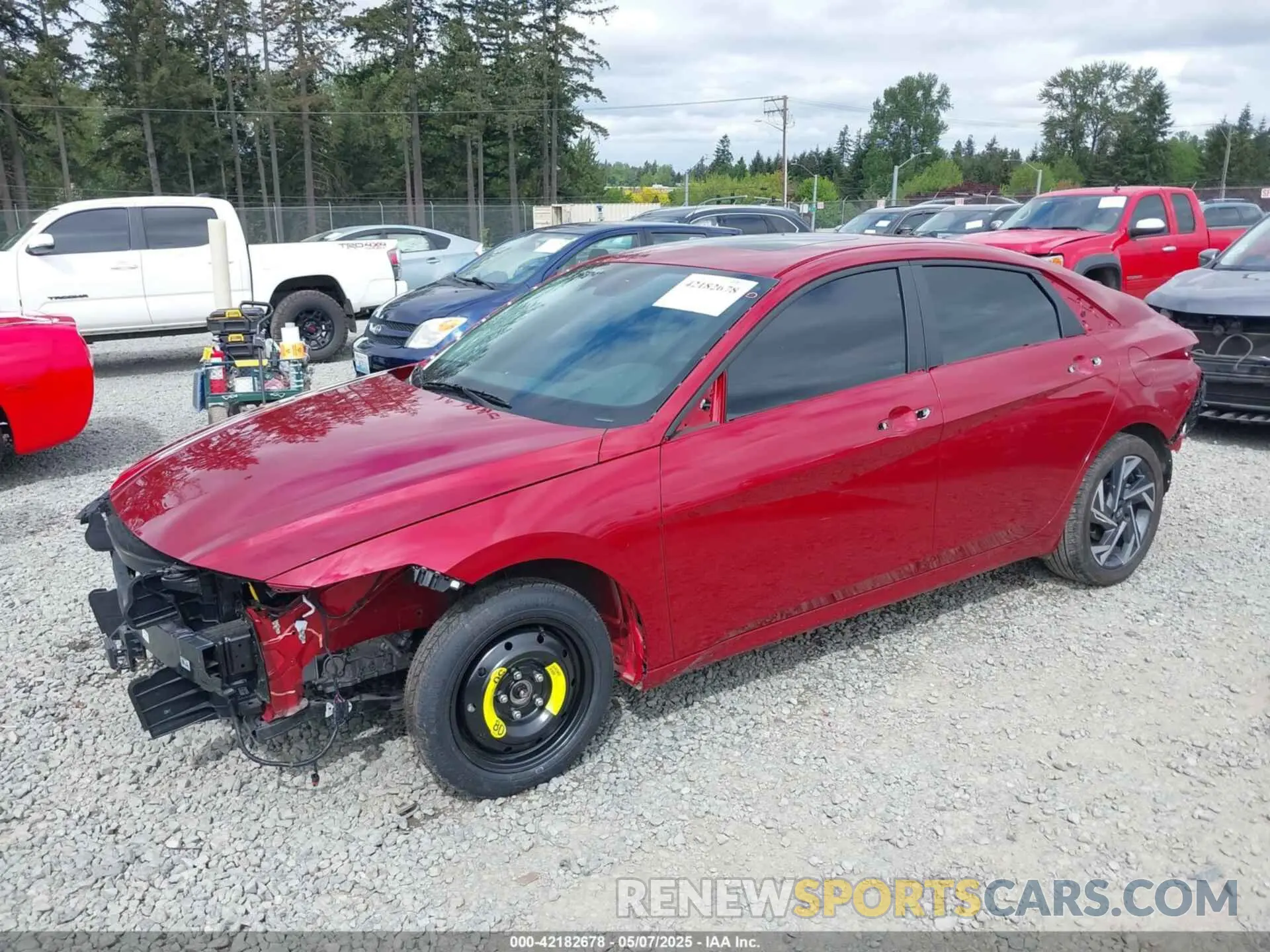 2 Photograph of a damaged car KMHLS4DGXRU787577 HYUNDAI ELANTRA 2024