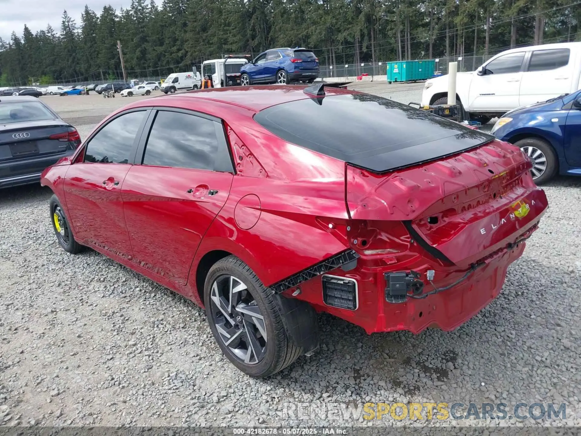 3 Photograph of a damaged car KMHLS4DGXRU787577 HYUNDAI ELANTRA 2024