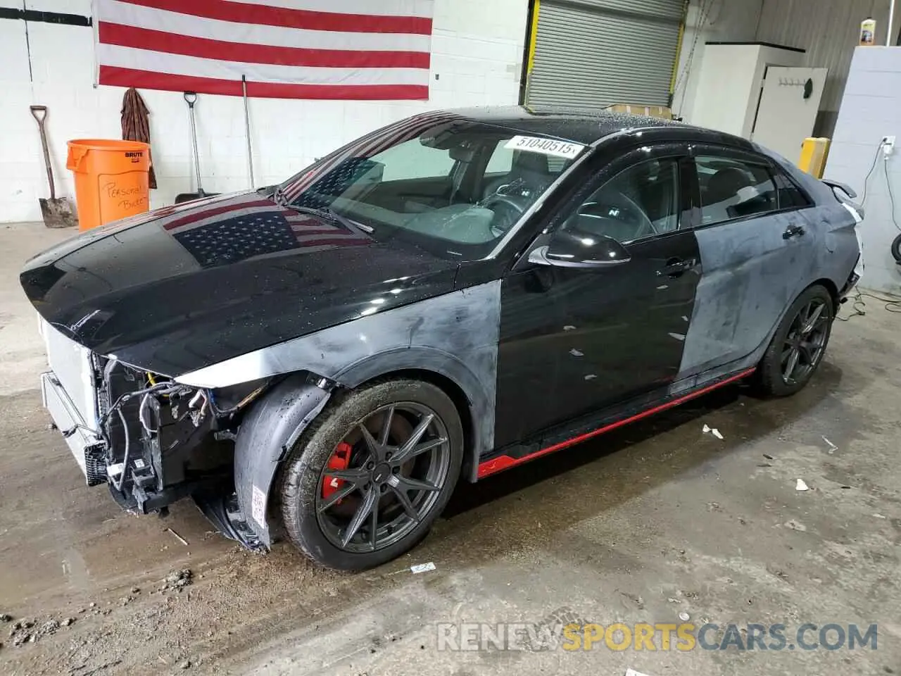 1 Photograph of a damaged car KMHLW4DK7RU020939 HYUNDAI ELANTRA 2024