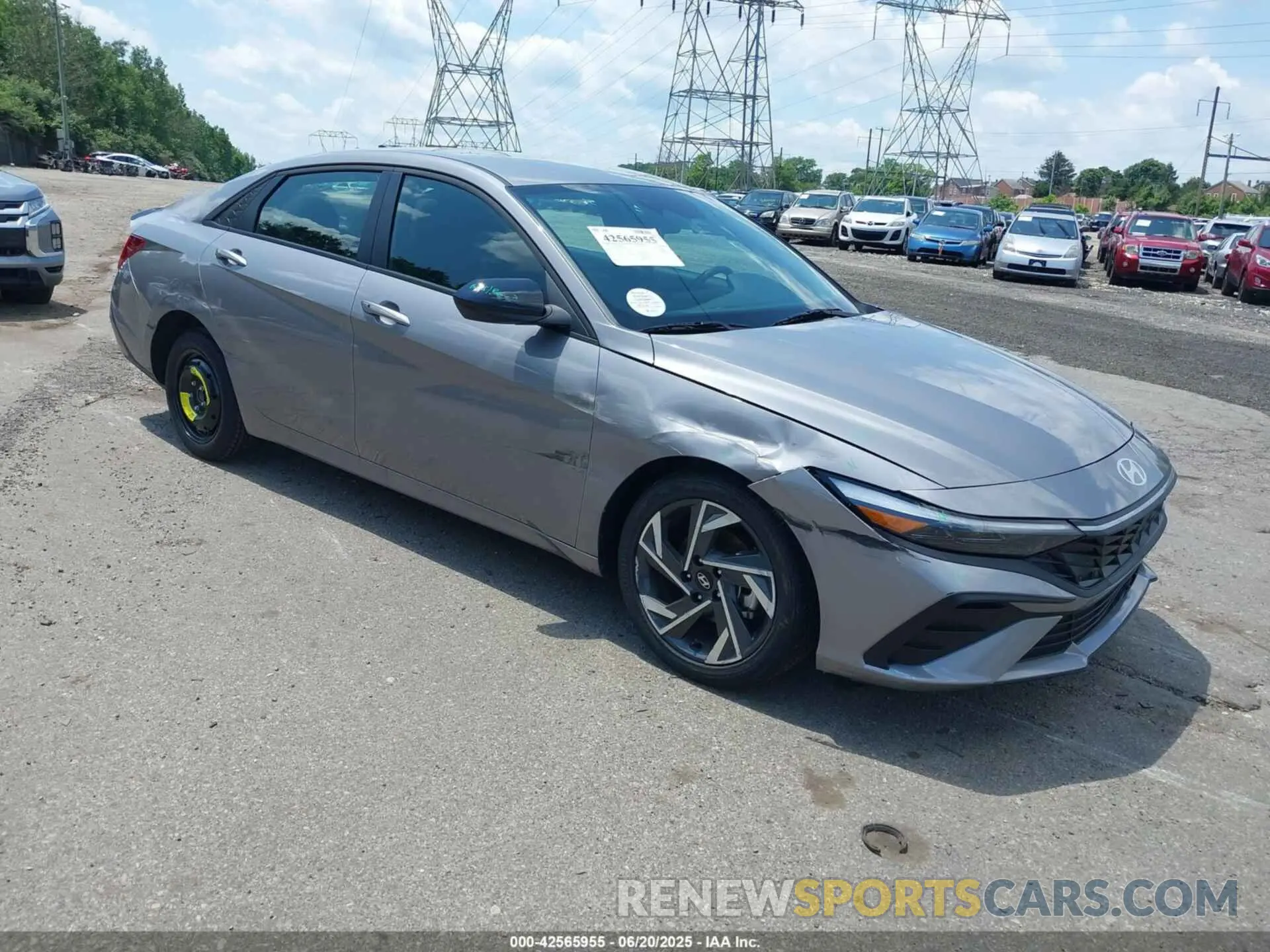 1 Photograph of a damaged car KMHLM4DG0SU955999 HYUNDAI ELANTRA 2025
