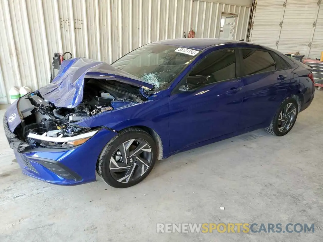 1 Photograph of a damaged car KMHLM4DG3SU937707 HYUNDAI ELANTRA 2025