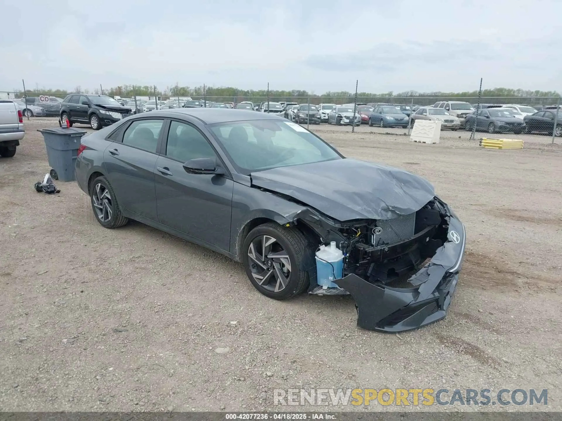 1 Photograph of a damaged car KMHLM4DG4SU956654 HYUNDAI ELANTRA 2025