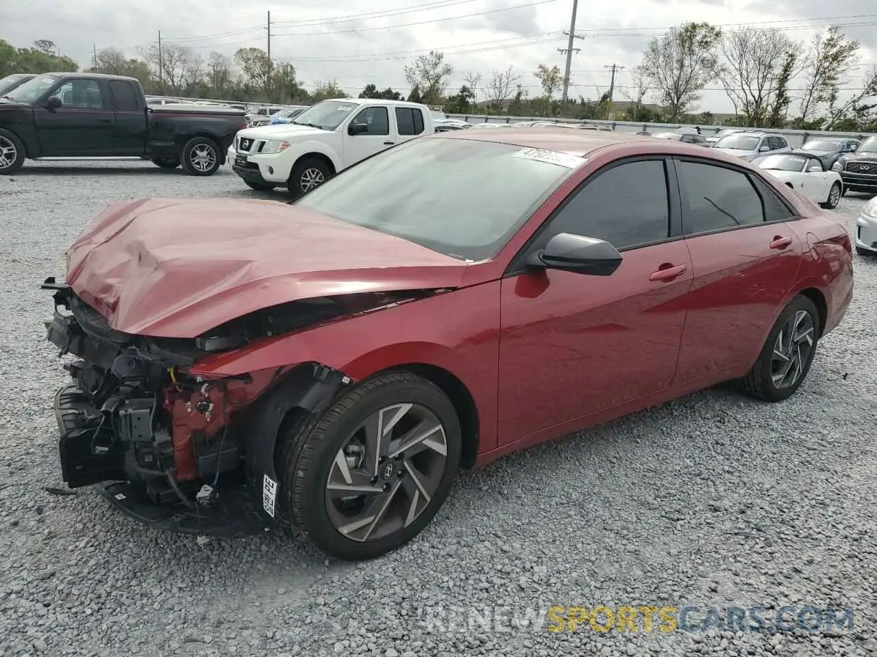 1 Photograph of a damaged car KMHLM4DG5SU896982 HYUNDAI ELANTRA 2025