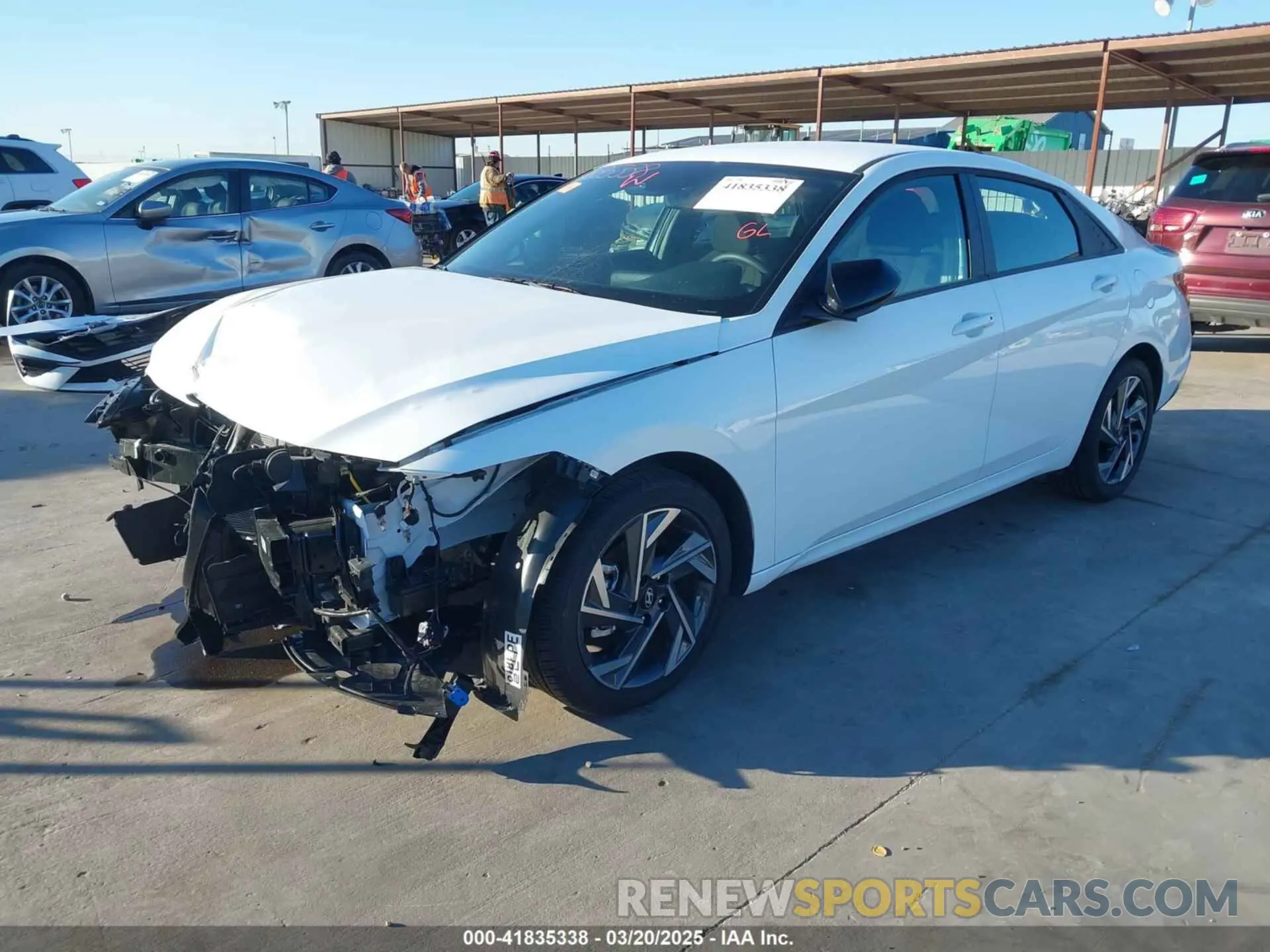 2 Photograph of a damaged car KMHLM4DG6SU939998 HYUNDAI ELANTRA 2025