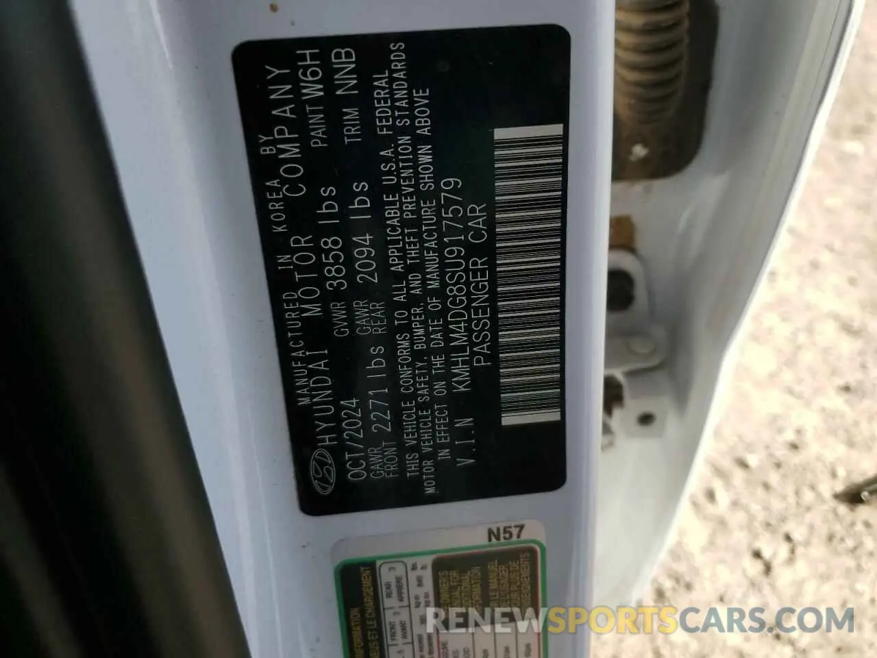 15 Photograph of a damaged car KMHLM4DG8SU917579 HYUNDAI ELANTRA 2025