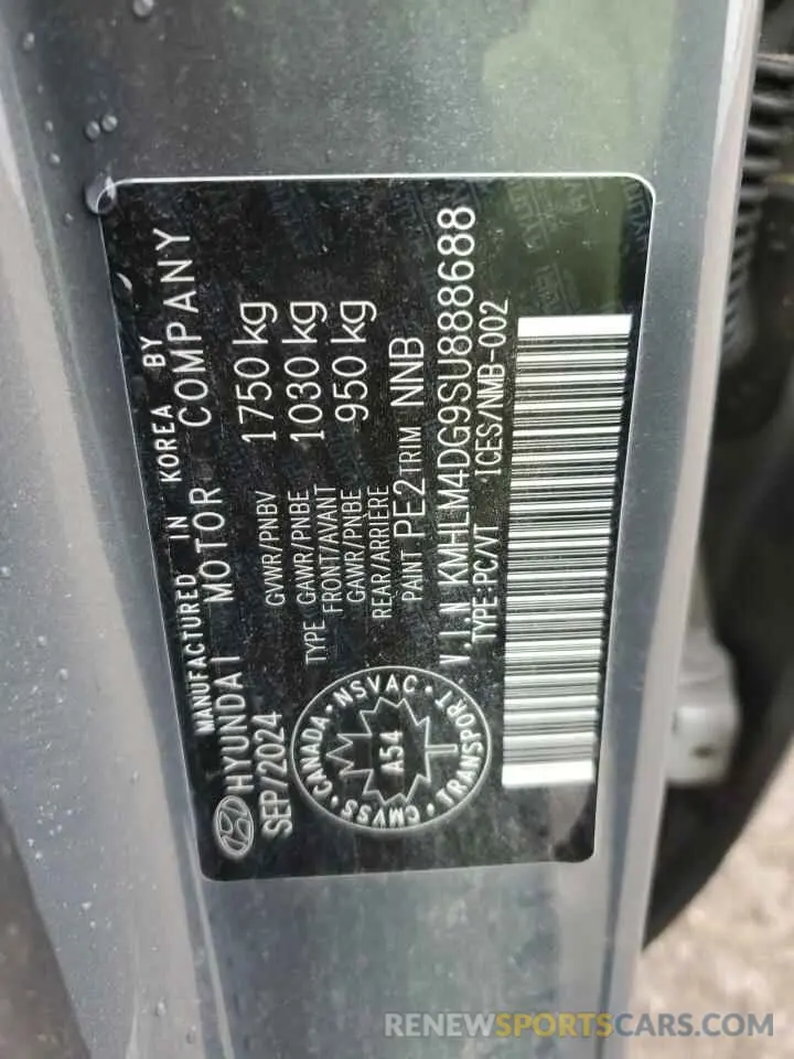 13 Photograph of a damaged car KMHLM4DG9SU888688 HYUNDAI ELANTRA 2025