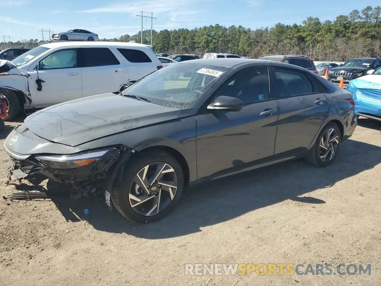 1 Photograph of a damaged car KMHLM4DG9SU935041 HYUNDAI ELANTRA 2025