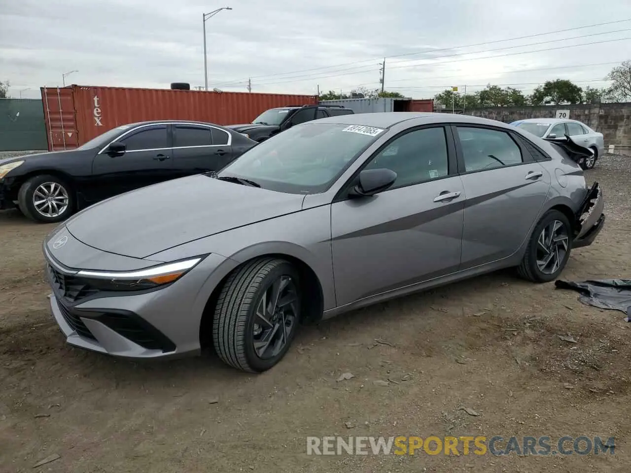 1 Photograph of a damaged car KMHLM4DGXSU893186 HYUNDAI ELANTRA 2025