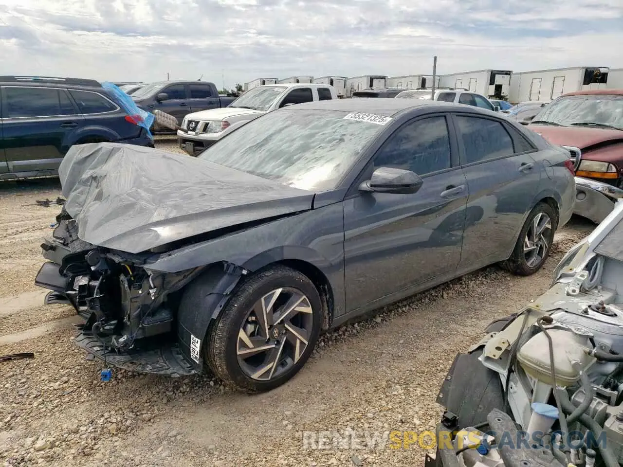 1 Photograph of a damaged car KMHLM4DGXSU978111 HYUNDAI ELANTRA 2025
