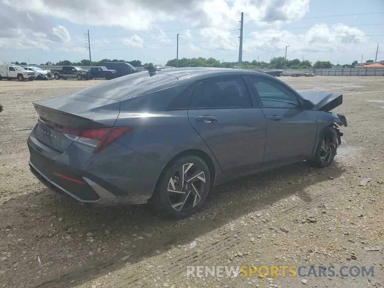 3 Photograph of a damaged car KMHLM4DGXSU978111 HYUNDAI ELANTRA 2025