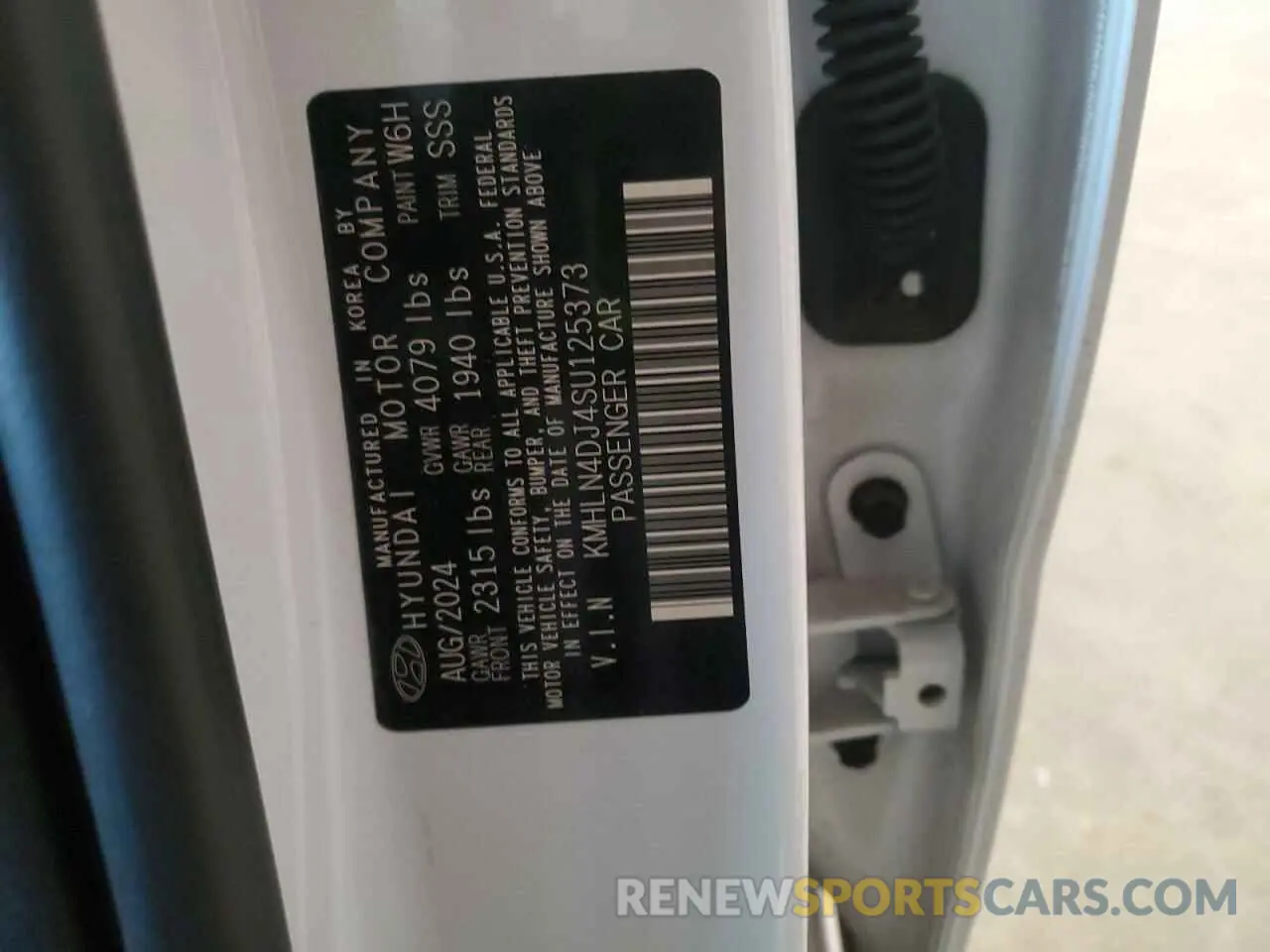 12 Photograph of a damaged car KMHLN4DJ4SU125373 HYUNDAI ELANTRA 2025