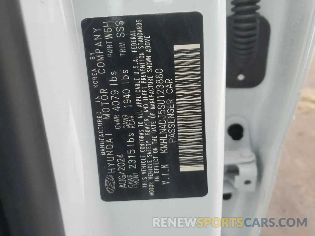 14 Photograph of a damaged car KMHLN4DJ5SU123860 HYUNDAI ELANTRA 2025