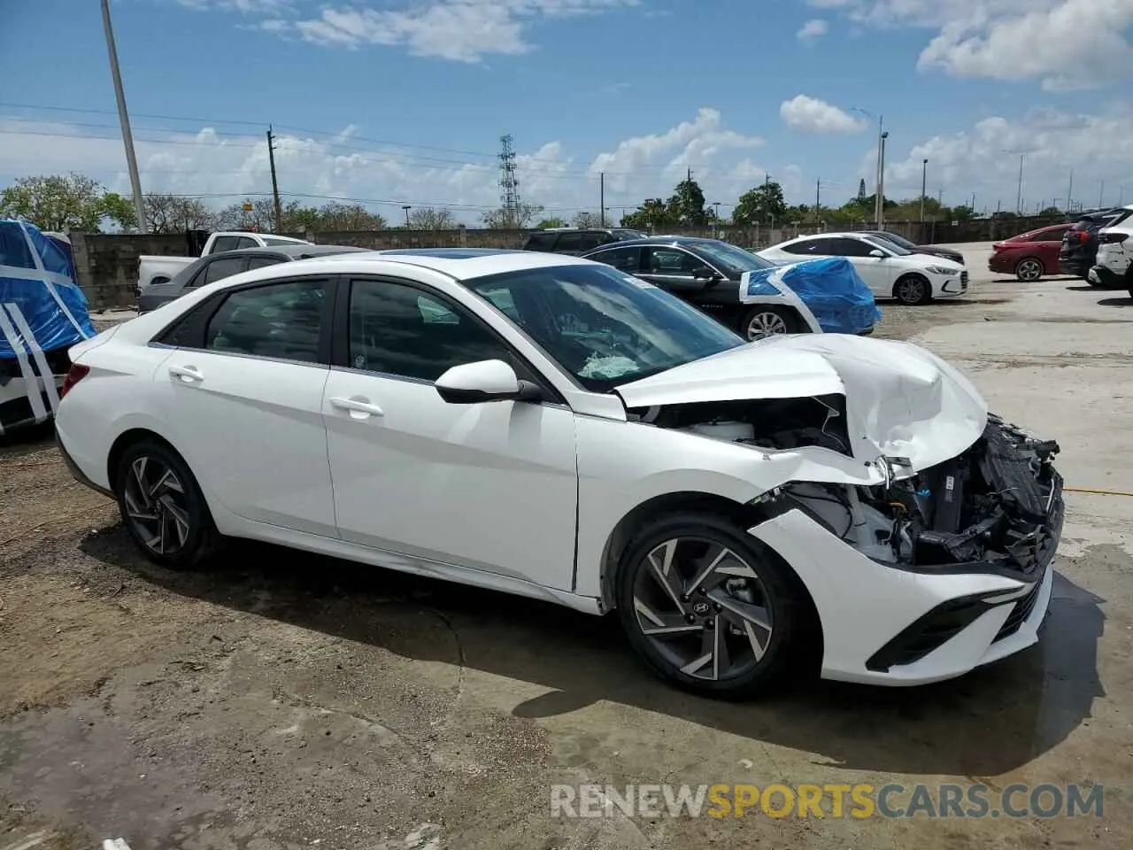 4 Photograph of a damaged car KMHLP4DG4SU924455 HYUNDAI ELANTRA 2025
