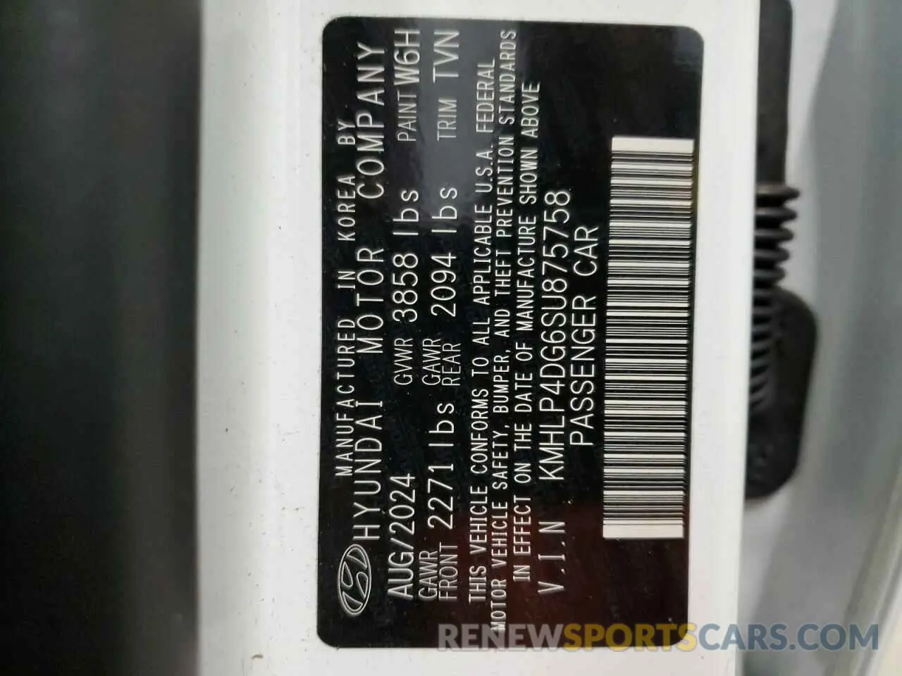 13 Photograph of a damaged car KMHLP4DG6SU875758 HYUNDAI ELANTRA 2025