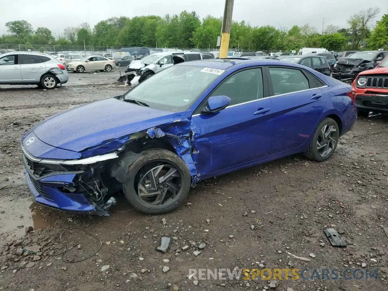 1 Photograph of a damaged car KMHLP4DG6SU893452 HYUNDAI ELANTRA 2025