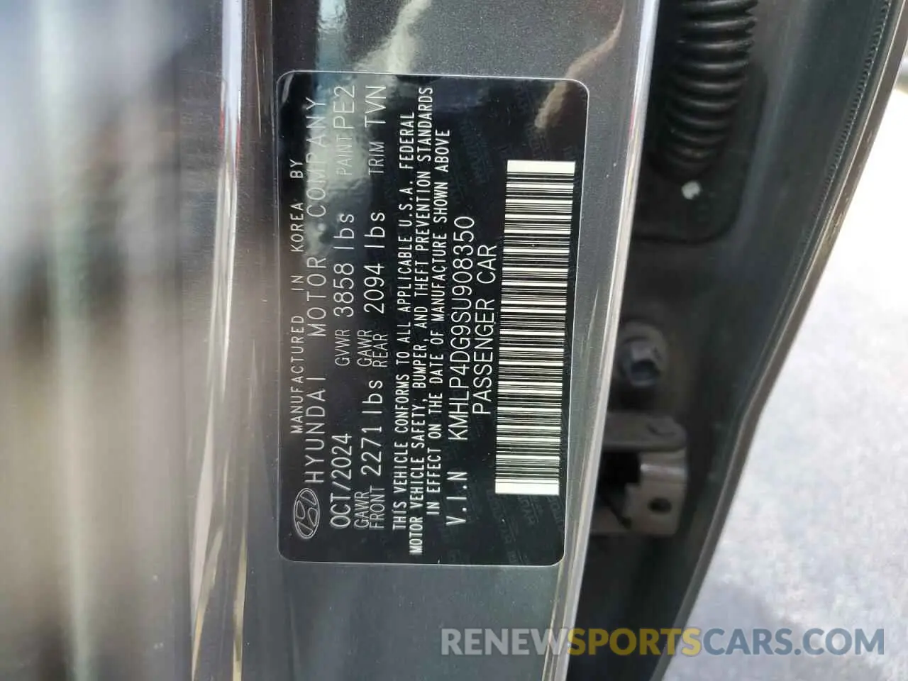 13 Photograph of a damaged car KMHLP4DG9SU908350 HYUNDAI ELANTRA 2025