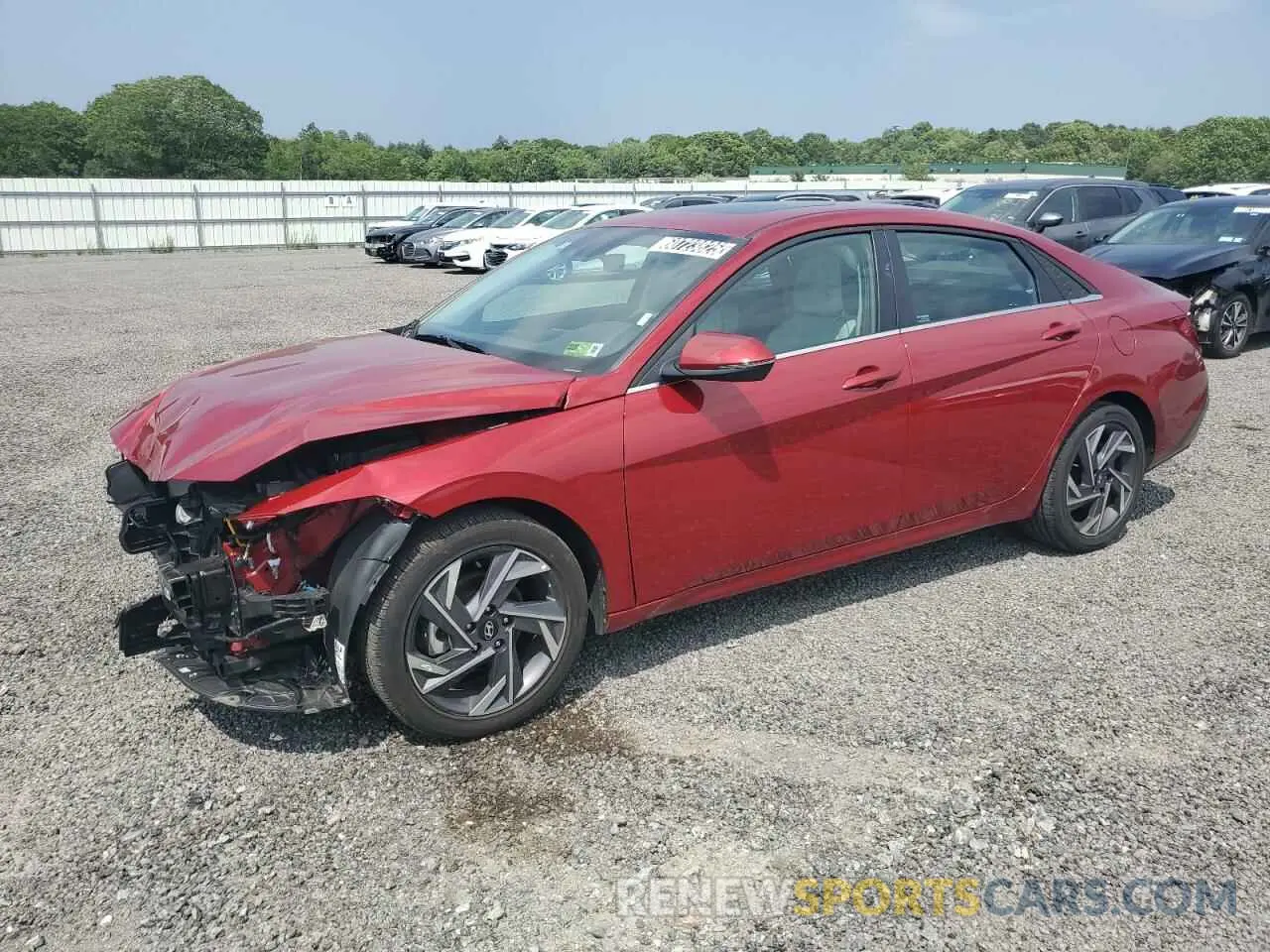 1 Photograph of a damaged car KMHLP4DGXSU891168 HYUNDAI ELANTRA 2025
