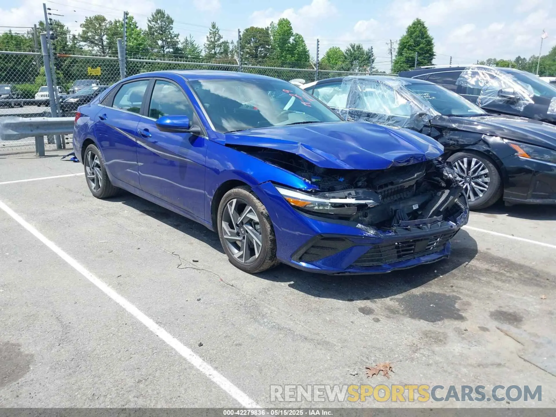 1 Photograph of a damaged car KMHLS4DG0SU856413 HYUNDAI ELANTRA 2025