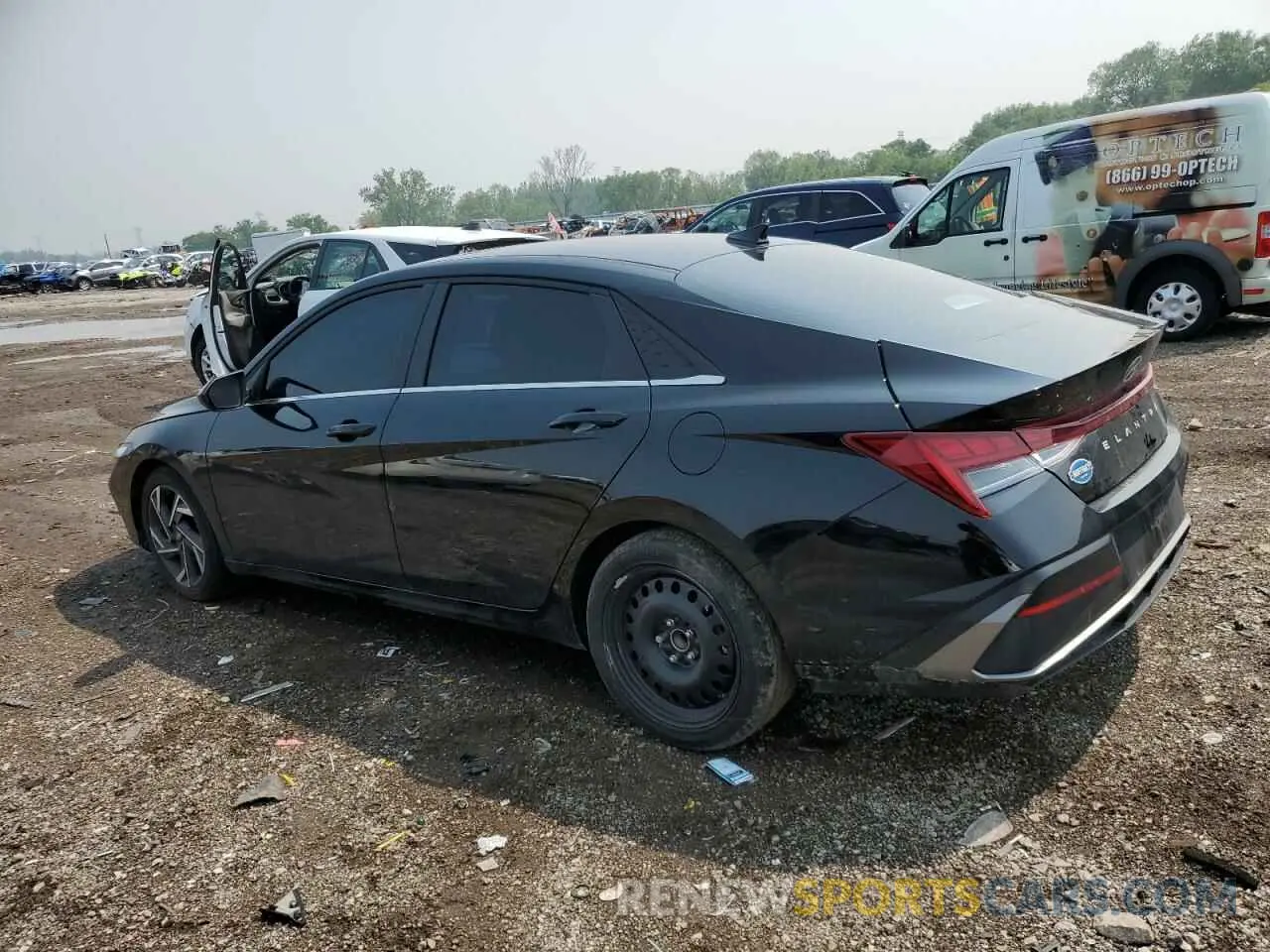 2 Photograph of a damaged car KMHLS4DG0SU900779 HYUNDAI ELANTRA 2025