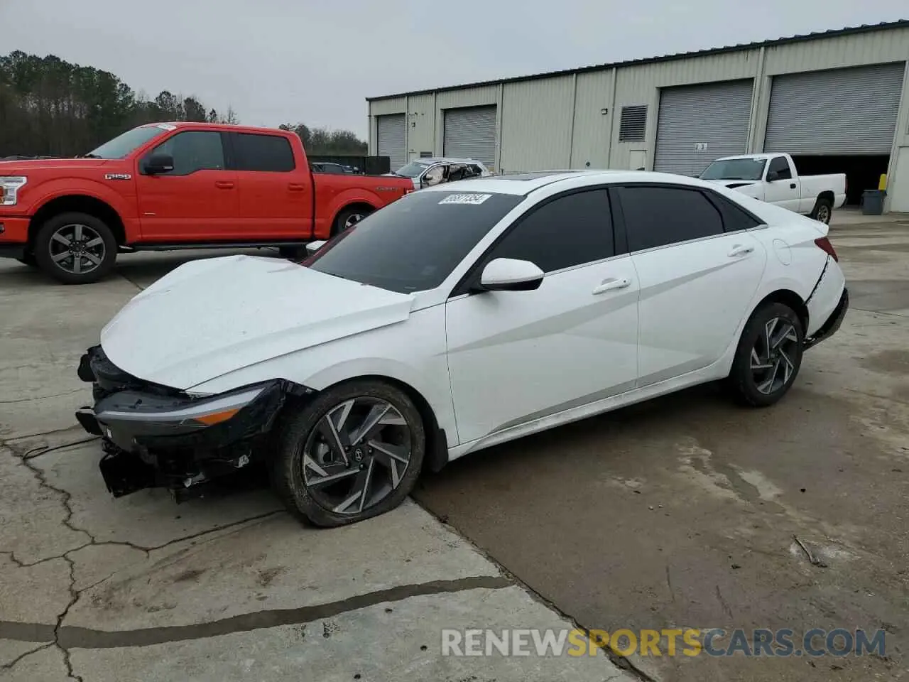 1 Photograph of a damaged car KMHLS4DG2SU858311 HYUNDAI ELANTRA 2025