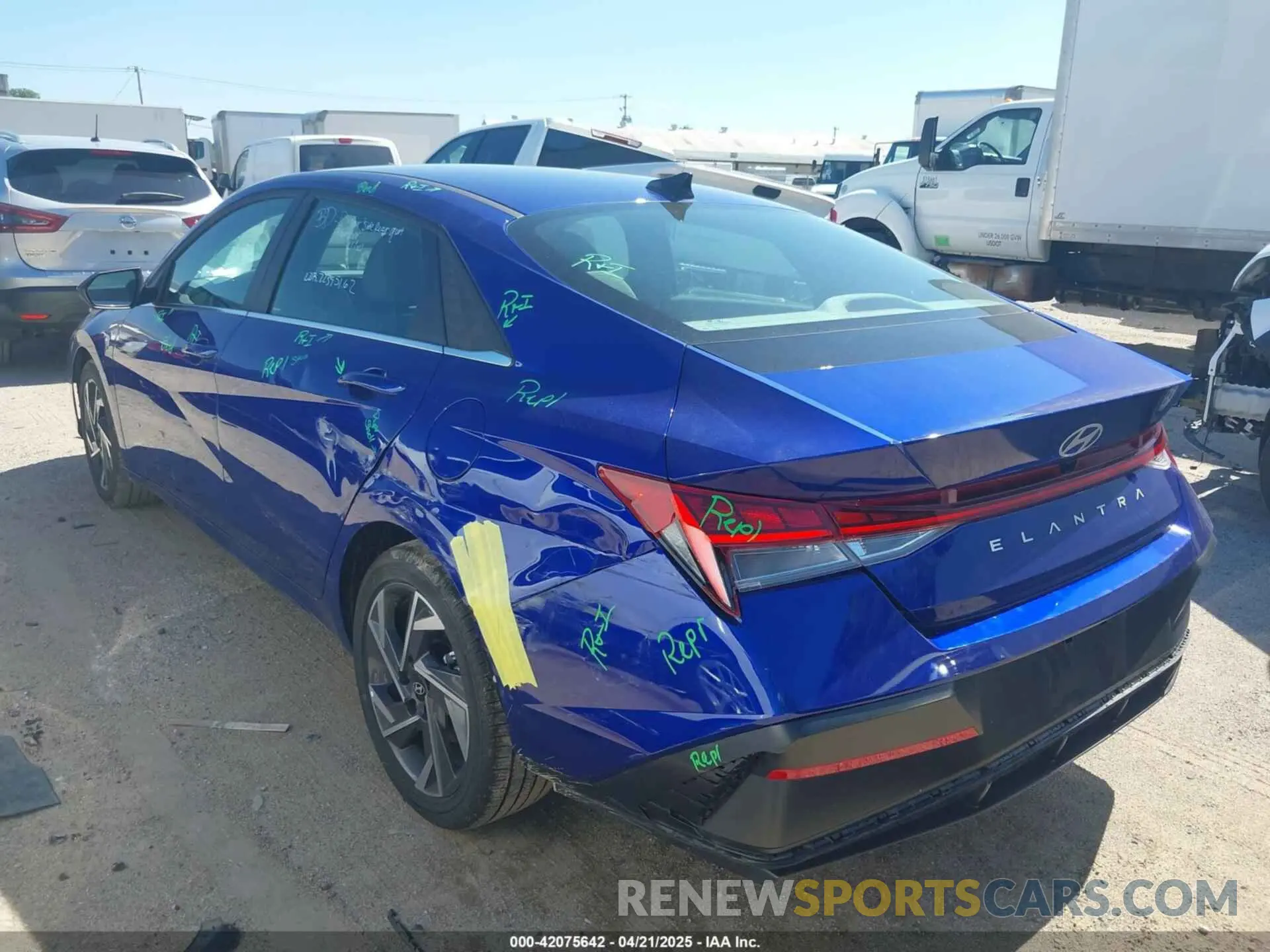 3 Photograph of a damaged car KMHLS4DG2SU965777 HYUNDAI ELANTRA 2025