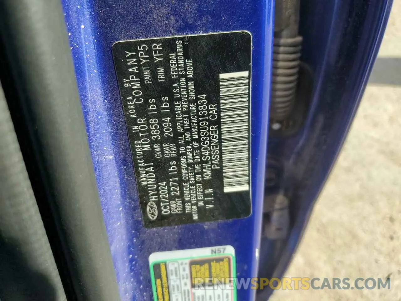 12 Photograph of a damaged car KMHLS4DG3SU913834 HYUNDAI ELANTRA 2025