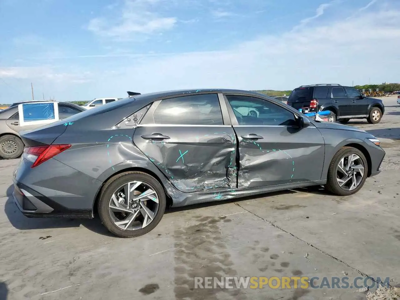 3 Photograph of a damaged car KMHLS4DG4SU952223 HYUNDAI ELANTRA 2025